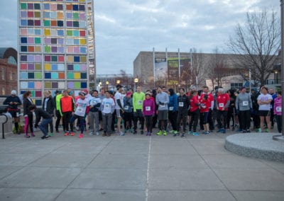 runners before the start of the American Coatings Show Fun Run
